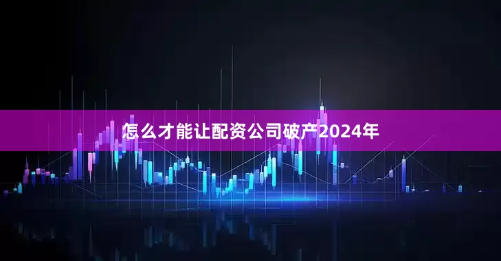 怎么才能让配资公司破产2024年
