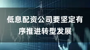 低息配资公司要坚定有序推进转型发展