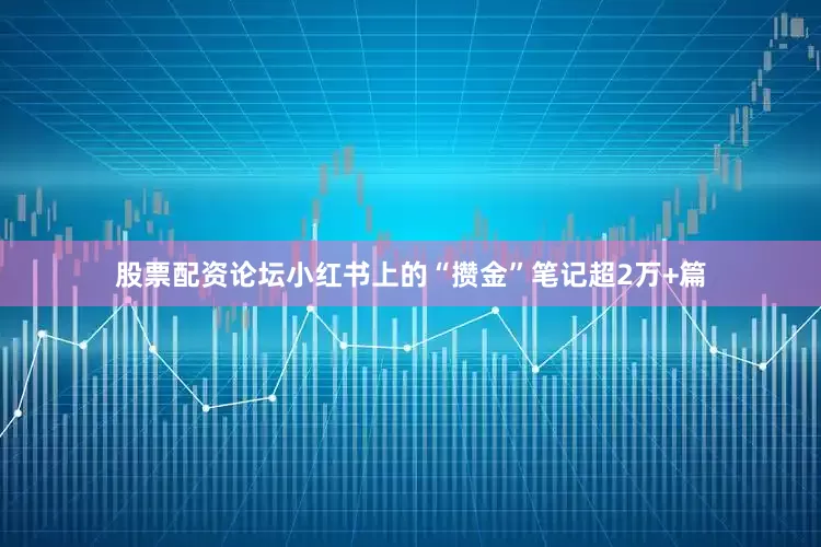 股票配资论坛小红书上的“攒金”笔记超2万+篇