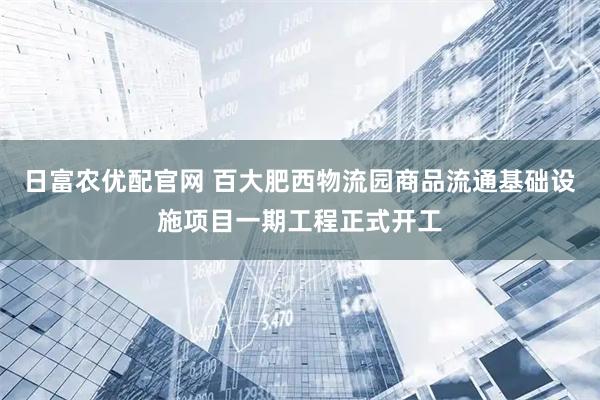 日富农优配官网 百大肥西物流园商品流通基础设施项目一期工程正式开工